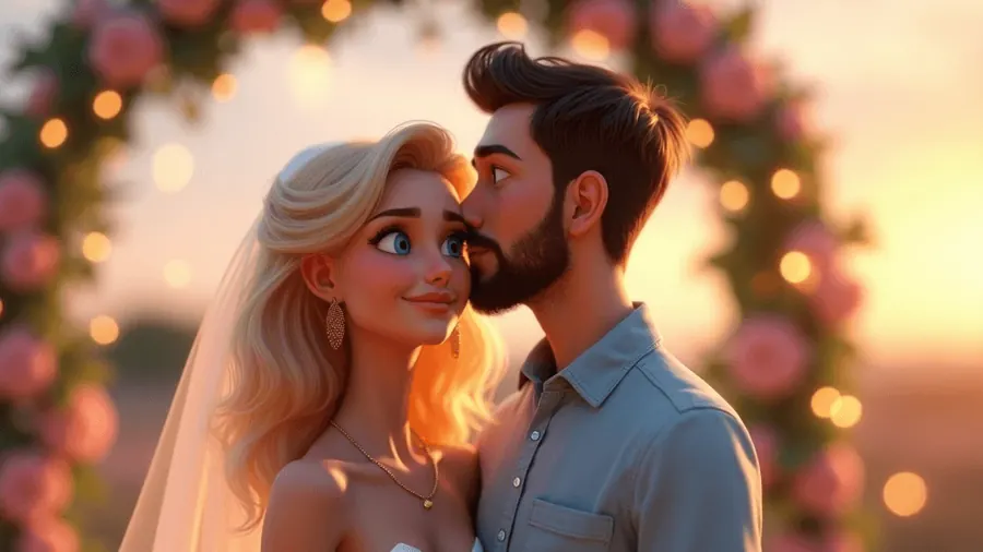 Свадьба — мультфильм на заказ в стиле Pixar