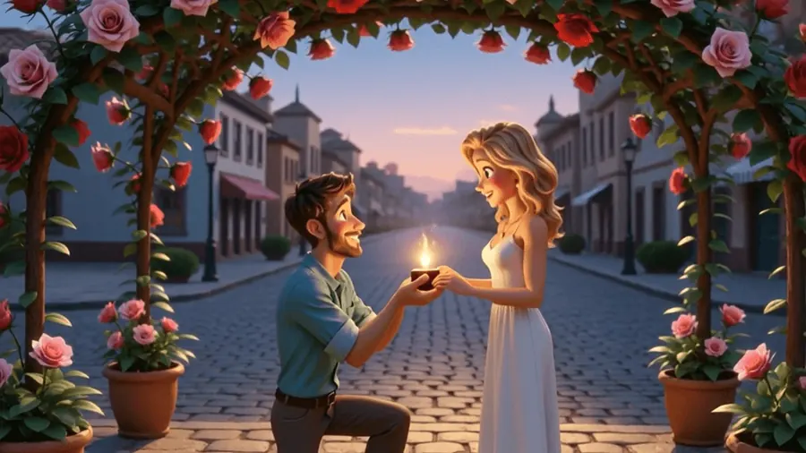 Предложение руки и сердца — мультфильм на заказ в стиле Pixar